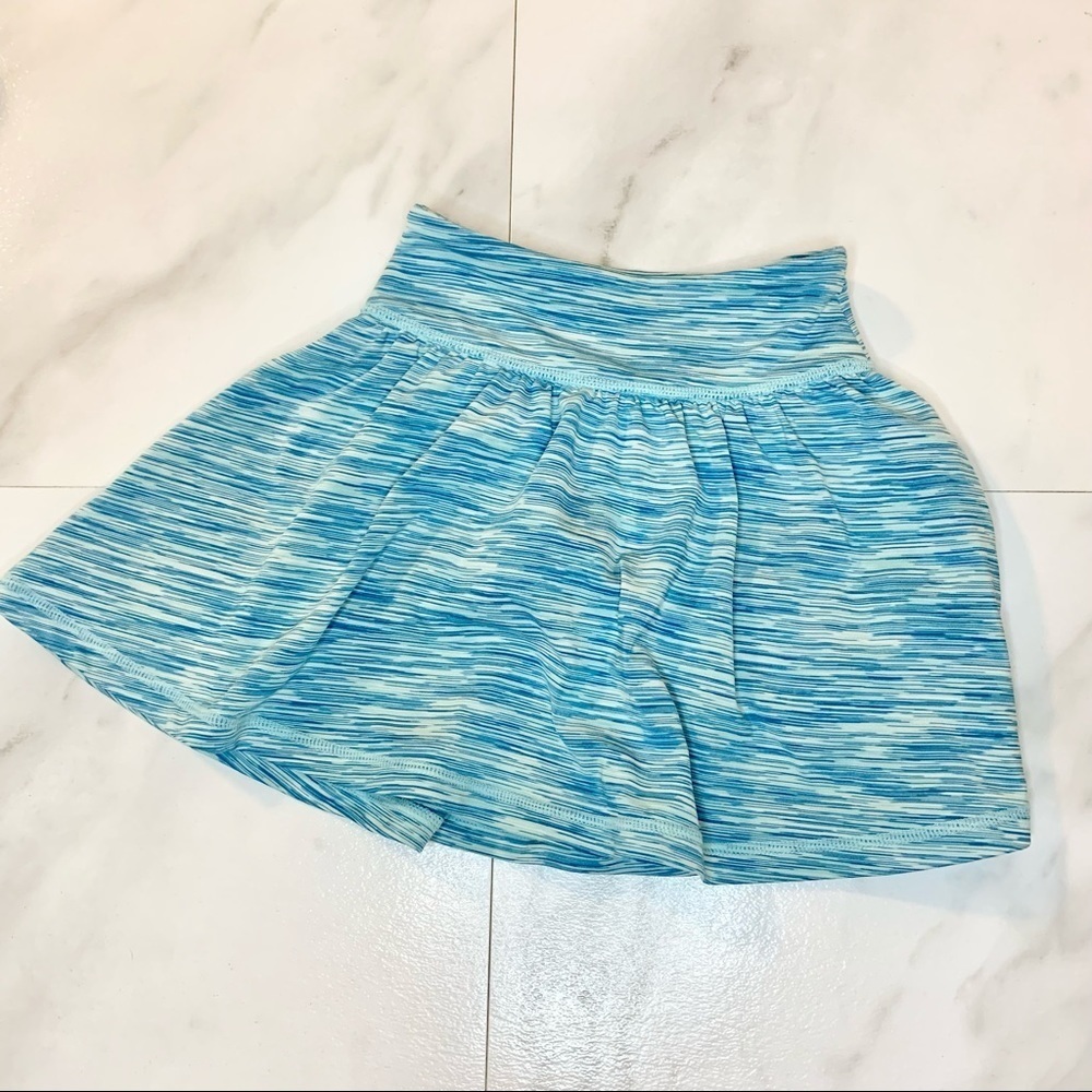 Z by Zella girl blue striped skort XS active